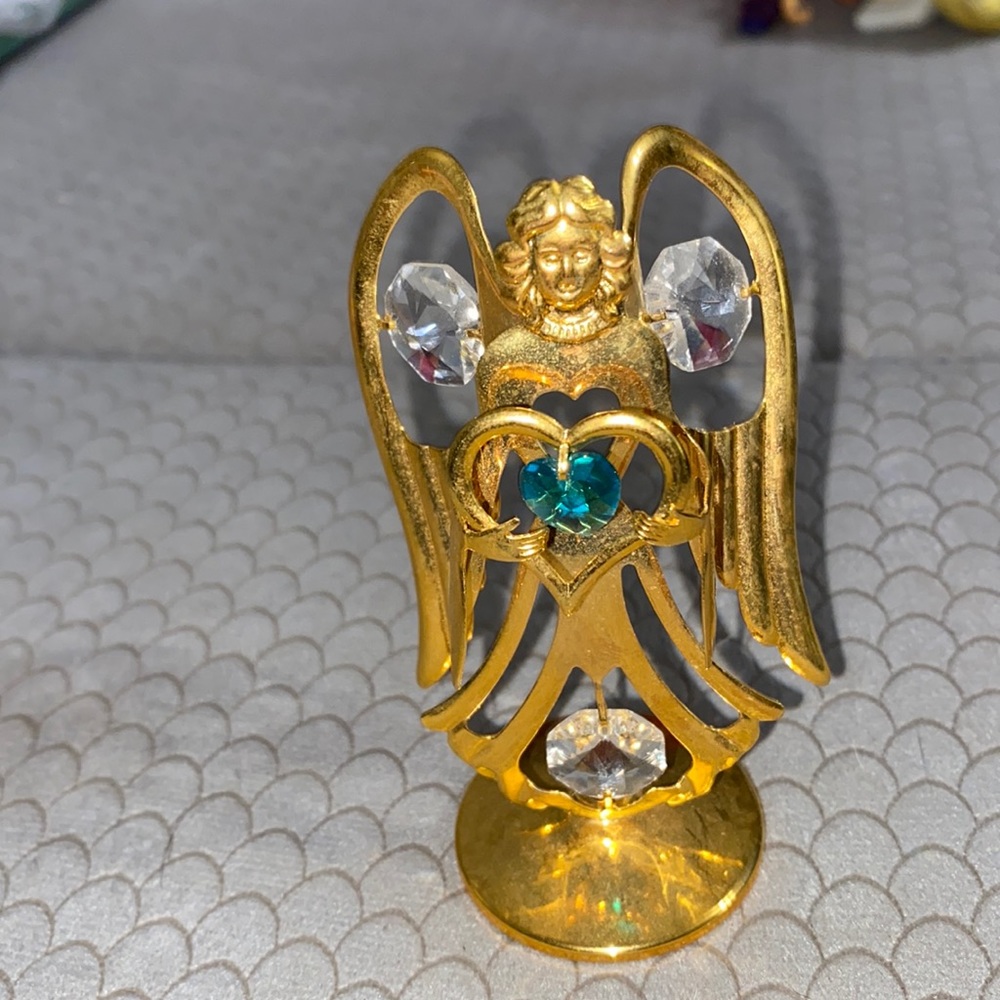 Golden December Birthstone Angel